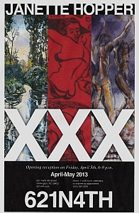 Poster for 621N4TH Show, April 2013