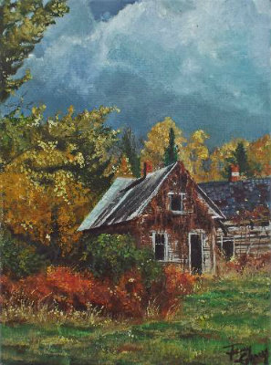 \"The Lost House\", oil on canvas